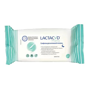 Купить Lactacyd 15 шт салфетки для интимной гигиены с тимьяном