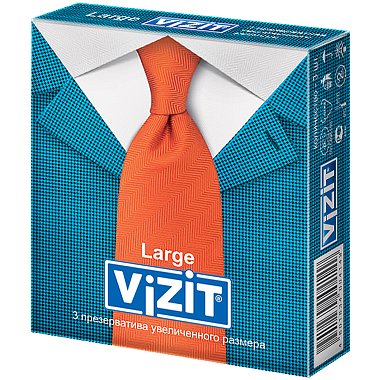 Купить Vizit Large 3 шт презервативы увеличенного размера