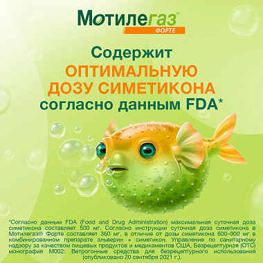 Купить Мотилегаз Форте 120 мг 20 шт капсулы