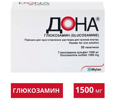 Купить Дона 1,5 г 20 шт порошок для приготовления раствора для приема внутрь