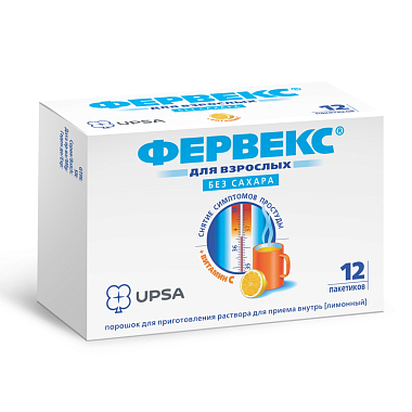 Купить Фервекс 2 г 12 шт порошок для приготовления раствора для приема внутрь лимон без сахара