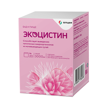 Купить Экоцистин порошок для приготовления раствора для приема внутрь 3г №20