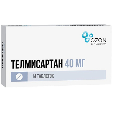 Купить Телмисартан 40 мг 14 шт таблетки