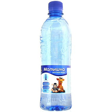Купить Малышка 0,5 л вода питьевая без газа розовая пэт