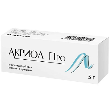 Купить Акриол Про 2,5% + 2,5% 5 г крем для местного и наружного применения