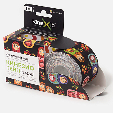 Купить Кинезио тейп Kinexib Classic 5 см х 5 м бинт адгезивный матрешки