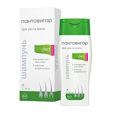 Купить Пантовигар Growtect Formula 200 мл шампунь для роста волос для женщин