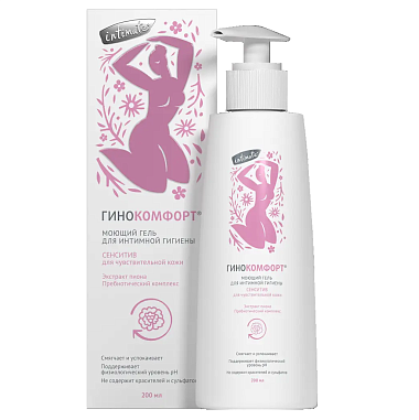 Купить Гинокомфорт Сенсетив 200 мл гель для интимной гигиены моющий