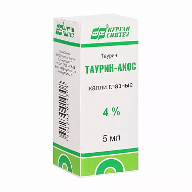 Купить Таурин-Акос капли глазные  4% 5мл