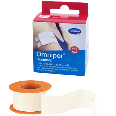 Купить Omnifilm пластырь 1,25смX500см прозрачный пористая ткань