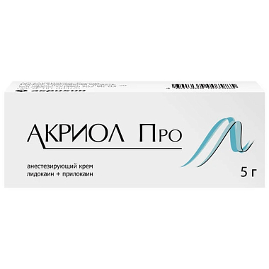 Купить Акриол Про 2,5% + 2,5% 5 г крем для местного и наружного применения