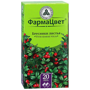 Купить Брусника листья 1,5 г 20 шт фильтр-пакеты