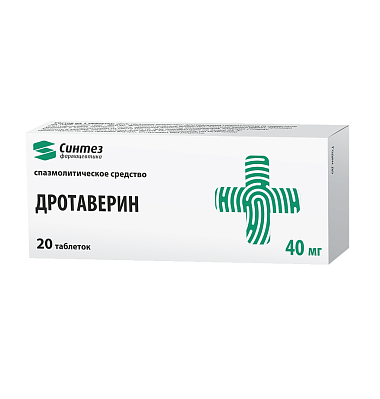 Купить Дротаверин 40 мг 20 шт таблетки