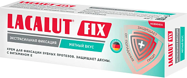 Купить Lacalut Fix 40 г крем для фиксации зубных протезов экстра сильный мятный