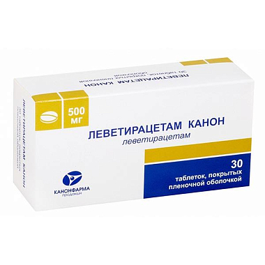 Купить Леветирацетам-Канон таб ппо 500мг №30