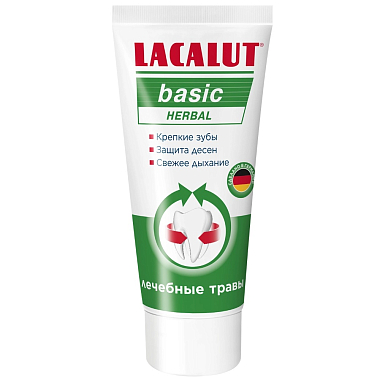 Купить Lacalut Basic Herbal 65 г паста зубная