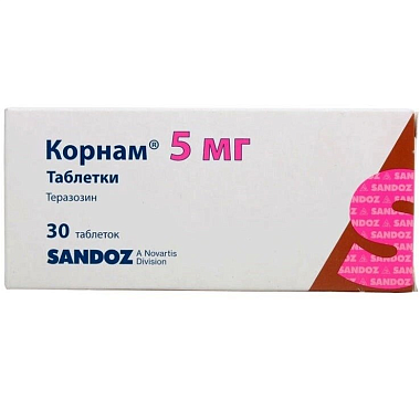 Купить Корнам 5 мг 30 шт таблетки