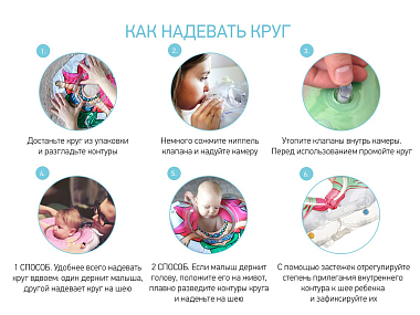 Купить Roxy Kids круг надувной на шею для купания малышей fox