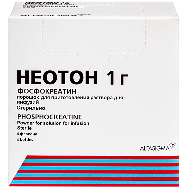 Купить Неотон 1 г 4 шт порошок для приготовления раствора для инфузий