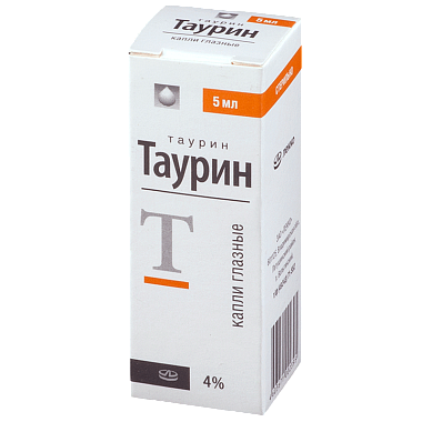 Купить Таурин капли глазн 4% 5мл