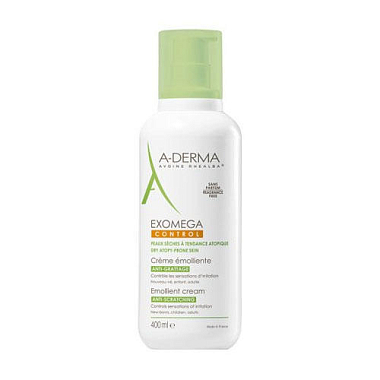 Купить A-Derma Exomega Control 400 мл крем смягчающий для лица и тела