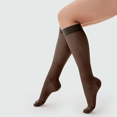 Купить Venoteks гольфы компрессионные размер M Артикул 2С100 чёрные