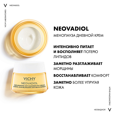 Купить Vichy Neovadiol 50 мл крем восстанавливающий и ремоделирующий контуры лица дневной в период менопаузы