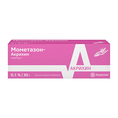 Купить Мометазон-Акрихин 0,1% 30 г крем для наружного применения