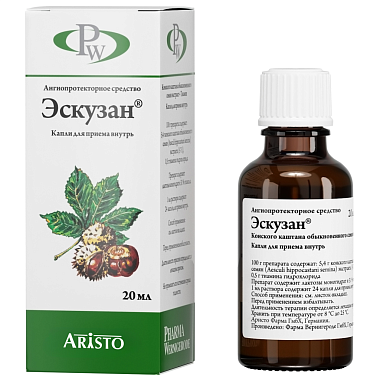 Купить Эскузан 20 мл капли