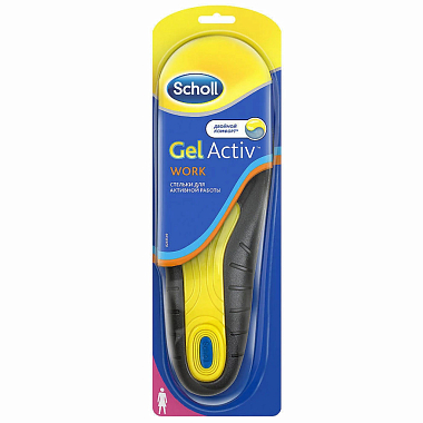 Купить Scholl ГельАктив Work стельки гелевые  д/женщин д/активной работы