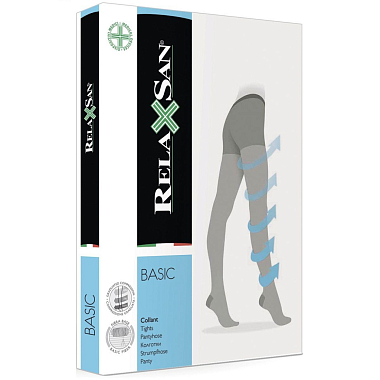 Купить Relaxsan Basic колготки компрессионные женские с закрытым мыском 140 den 2 класс компрессии 22–27 мм рт. ст. размер 5 телесные-21 Артикул 880P