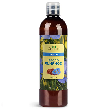 Купить Mirrolla 500 мл масло льняное пищевое
