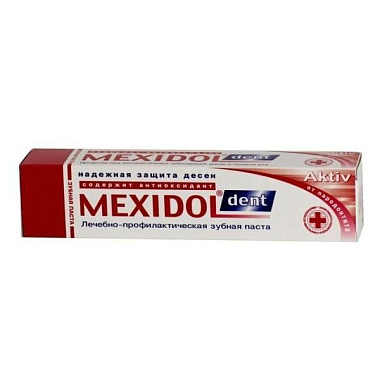 Купить Mexidol Dent Aktiv 100 г паста зубная