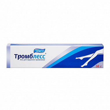 Купить Тромблесс гель для наружного применения 1тыс ЕД 50г