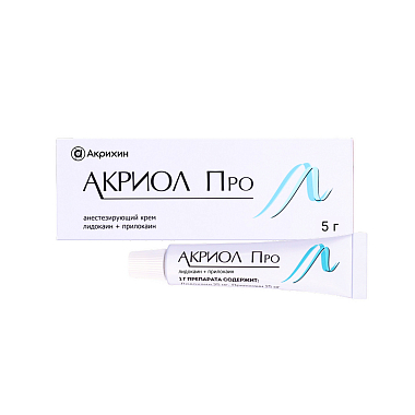 Купить Акриол Про 2,5% + 2,5% 5 г крем для местного и наружного применения