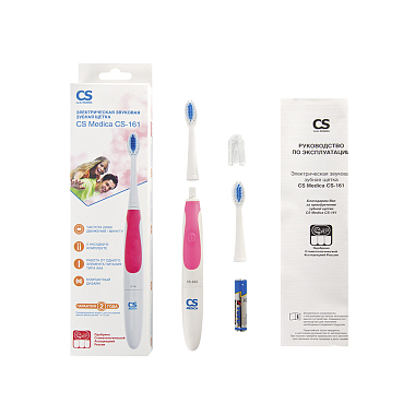 Купить CS Medica CS-161 щетка зубная электрическая звуковая розовая