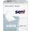 Купить Seni Soft Basic 10 шт пеленки одноразовые 60 см х 90 см 2 капли