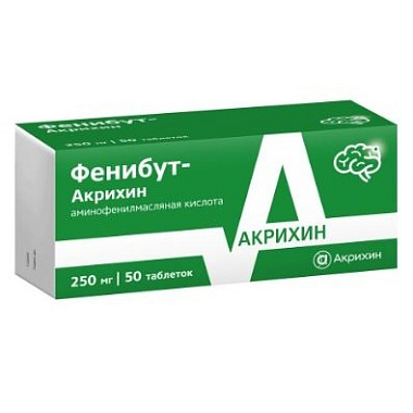 Купить Фенибут-Акрихин 250 мг 50 шт таблетки 