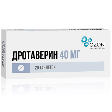 Купить Дротаверин 40 мг 20 шт таблетки