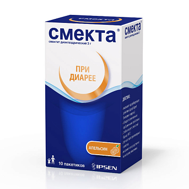 Купить Смекта 3 г 10 шт порошок для приготовления суспензии для приема внутрь апельсин