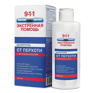 Купить 911 шампунь150 мл с кетоконазолом от перхоти