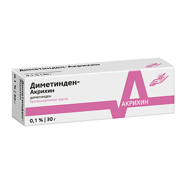 Купить Диметинден-Акрихин 0,1 % 30 г гель для наружного применения