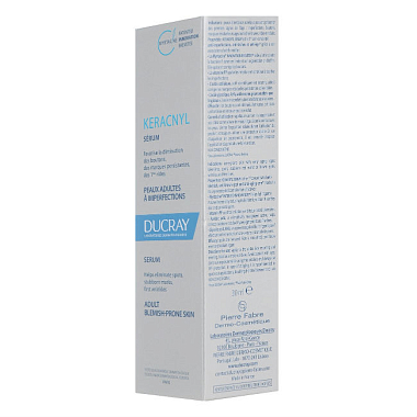 Купить Ducray Keracnyl 30 мл сыворотка для проблемной кожи разглаживающая