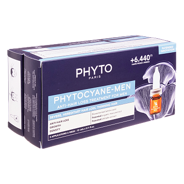 Купить Phyto Phytocyane-Men сыворотка против выпадения волос для мужчин флаконы 3,5 мл 12 шт