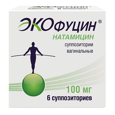 Купить Экофуцин 100 мг 6 шт суппозитории вагинальные