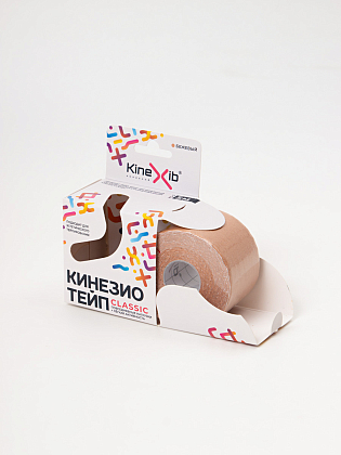 Купить Кинезио тейп Kinexib Classic 5 см х 5 м бинт адгезивный бежевый