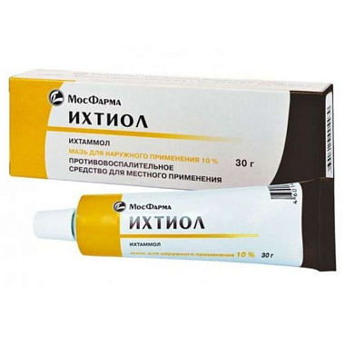 Купить Ихтиоловая мазь д/наруж примен 10% 30г