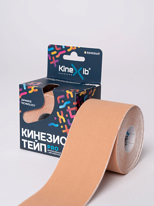 Купить Кинезио тейп Kinexib Pro 5 см х 5 м бинт адгезивный бежевый