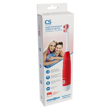 Купить CS Medica CS-465-W щетка зубная электрическая красная