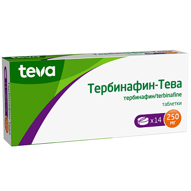 Купить Тербинафин-Тева 250 мг 14 шт таблетки